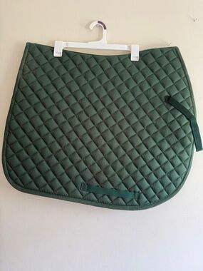 Quilted Dark Green Saddle Pad